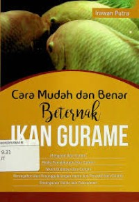 Image of Cara Mudah dan Benar Berternak Ikan Gurame